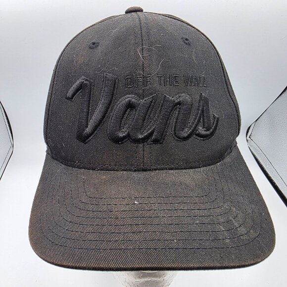 Vans Off The Wall Mens Black Snapback Hat Adjustable Causal Outdoors School - Picture 1 of 9